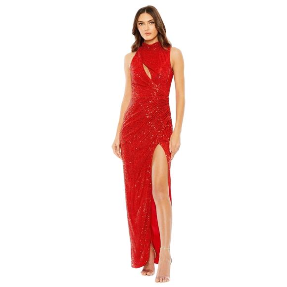 Mac Duggal 27183 Strapless High Neck Dress - Picture 1 of 3